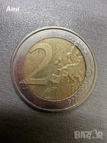 2€ юбилейна 100 години Република Австрия, снимка 2 - Нумизматика и бонистика - 53571640