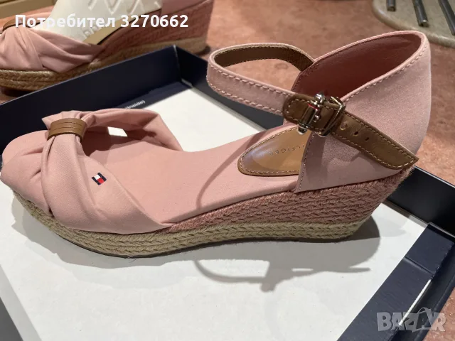 сандали с платформа Tommy Hilfiger чисто нови в розов цвят, снимка 2 - Сандали - 55840114