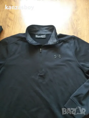 Under Armour Fleece 1/2 Zip - страхотна мъжка блуза КАТО НОВА М, снимка 3 - Спортни дрехи, екипи - 47708995