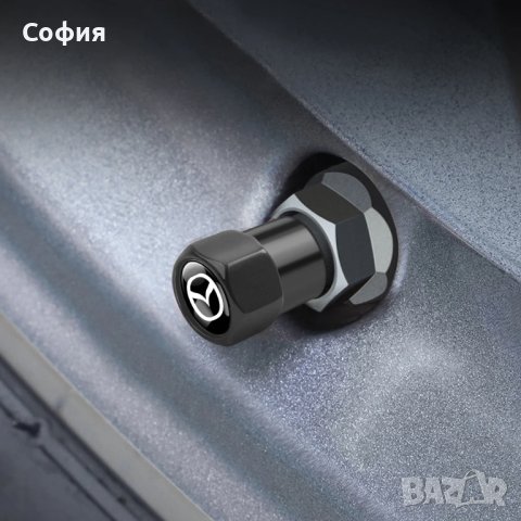 Нови метални капачки за винтили за Мазда Mazda и други автомобили НАЛИЧНО, снимка 11 - Аксесоари и консумативи - 44242949