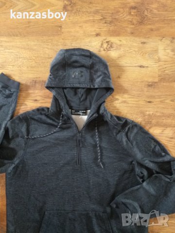 Under Armour Mens AF ICON 1/4 ZIP PO Fleece Top - страхотно мъжко горнище ХЛ, снимка 3 - Спортни дрехи, екипи - 41424382