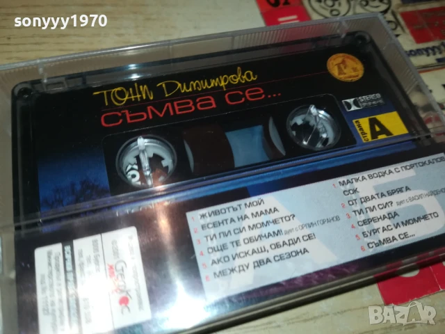 ТОНИ ДИМИТРОВА-ОРИГИНАЛНА КАСЕТА 1308251800, снимка 4 - Аудио касети - 51356510