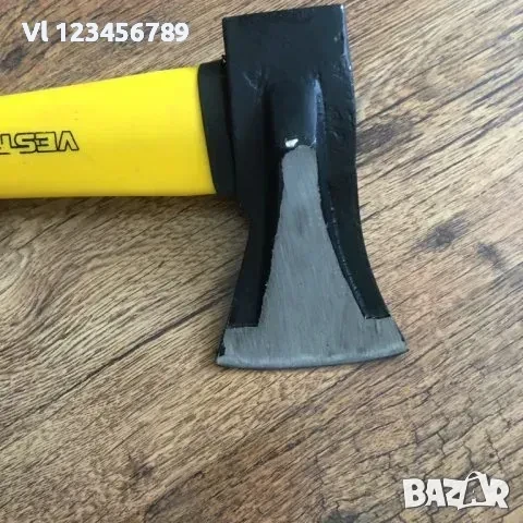 Топор с дръжка от фибостъкло ВЕСТО - 1кг./цепене на дърва, брадва клин//, снимка 4 - Градински инструменти - 50730332