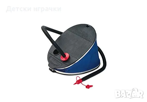 Крачна помпа Giant Bellows Intex, 30 см, гъвкав маркуч, три приставки, черна