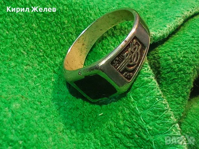 ЕМАЙЛИРАН ТУРСКИ РЕТРО СТИЛ ПРЪСТЕН от БЛАГОРОДНА НЕРЪЖДАЕМА СТОМАНА със СУЛТАНСКА ТУГРА 34834, снимка 13 - Пръстени - 49345051