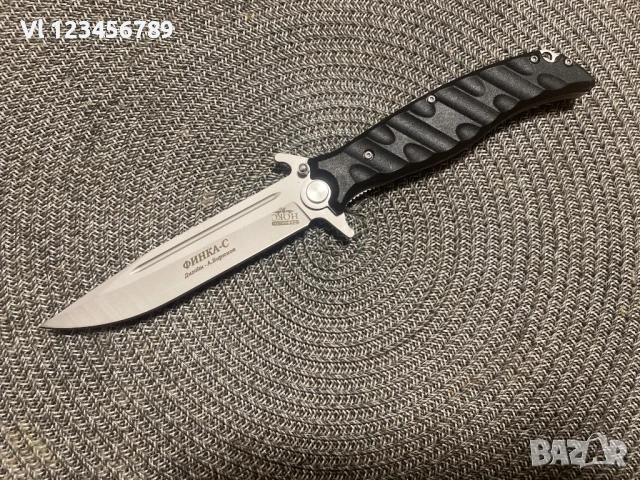 Руски сгъваем нож НОКС Финка-С, дизайн А.Бирюков - ЧЕРЕН