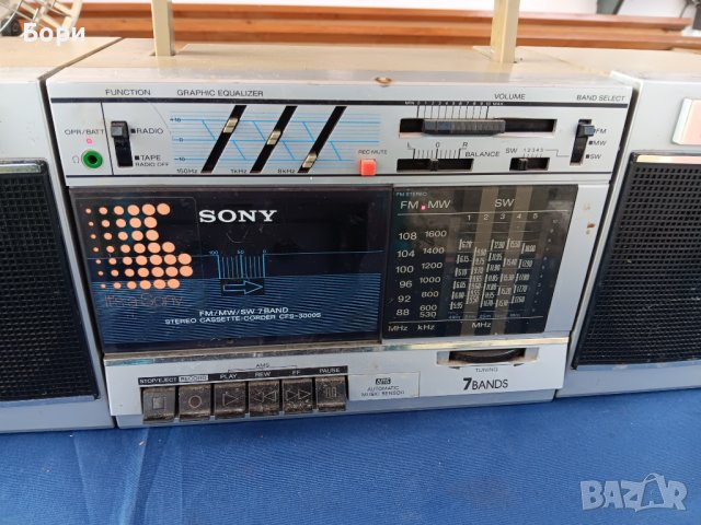 SONY Радиокасетофон, снимка 3 - Радиокасетофони, транзистори - 44245316