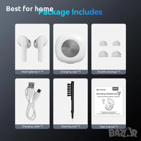 Bluetooth слухови апарати за възрастни хора, снимка 8 - Други - 51581178