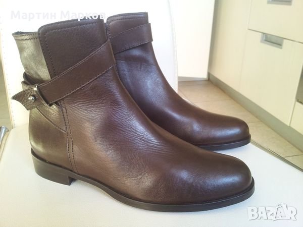 Дамски боти от естествена кожа Sesto Meucci at Neiman Marcus, снимка 10 - Дамски боти - 34774916