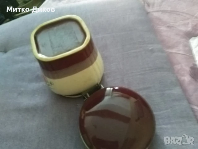 Съд за захар или друго от соца керамичен със затварящ се капак 200млл, снимка 6 - Аксесоари за кухня - 51007766