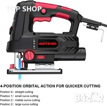 Прободен трион Meterk 800 W 6,7 Amp 3000 SPM с лазер, снимка 2 - Гедорета - 48494708