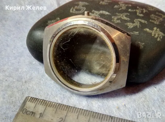 КАСА със СТЪКЛО от СТАР МЪЖКИ РЪЧЕН ЧАСОВНИК За ЧАСТИ РЕСТАВРАЦИЯ РЕМОНТ КОЛЕКЦИЯ 49676, снимка 6 - Антикварни и старинни предмети - 48694256