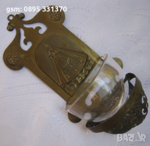 + религия, Богородица, метал, антика, снимка 1