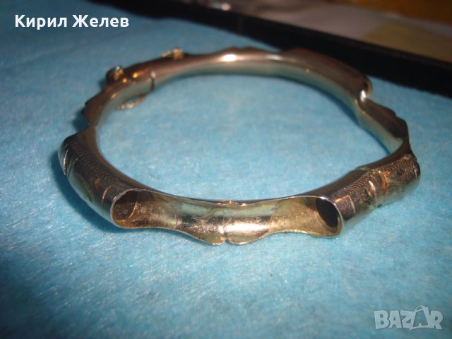 ВИНТИДЖ СТАРА РЕТРО АРТ СТОМАНЕНА ДЪЛБОКО ПОСРЕБРЕНА АРТ ГРИВНА МАЙСТОРСКА ИЗРАБОТКА АНГЛИЯ 25200, снимка 8 - Антикварни и старинни предмети - 34632222