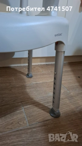 Heизползван Комбиниран стол за баня и тоалет Etac Swift, снимка 3 - Столове - 53520890