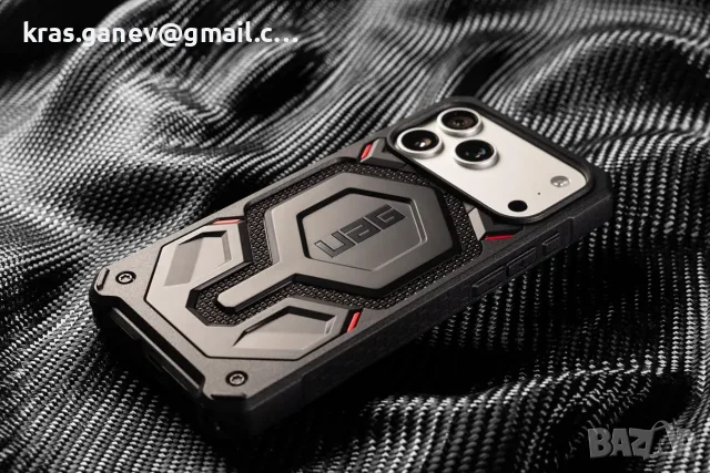 Кейс UAG Monarch Pro Kevlar за Apple iPhone 17 – Черен, снимка 3 - Калъфи, кейсове - 55992552