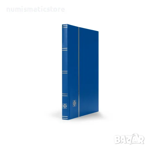 албум за марки Basic 16 черни листа формат А4 - Leuchtturm син!