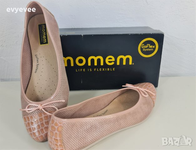 Дамски балеринки цвят пудра, снимка 4 - Дамски ежедневни обувки - 40920378
