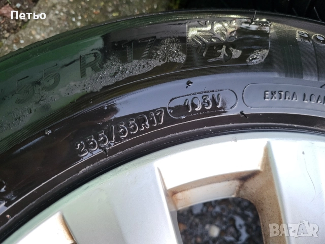 Оригинални джанти 5x120 17ки за VW Amarok,T5,T6,Multivan с гуми Michelin Alpin 235 55, снимка 6 - Гуми и джанти - 52116293