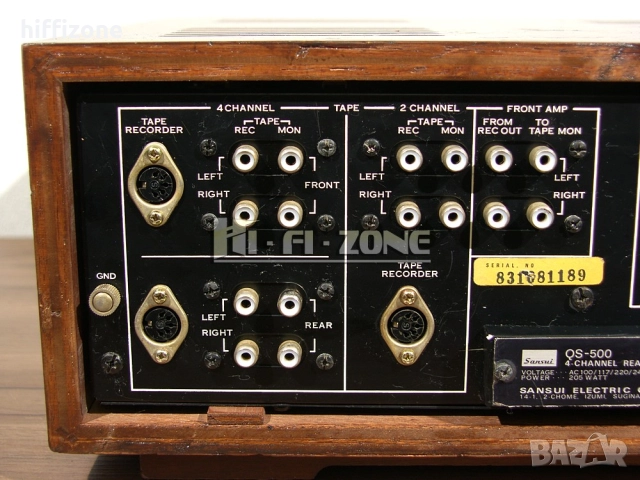 Усилвател Sansui qs-500, снимка 9 - Ресийвъри, усилватели, смесителни пултове - 50393479