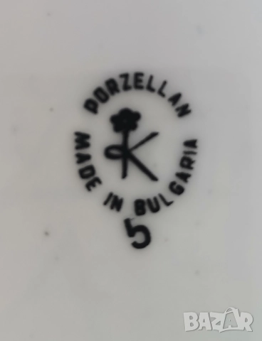 Красив комплект с позлата - стар български порцелан, снимка 7 - Сервизи - 51865123