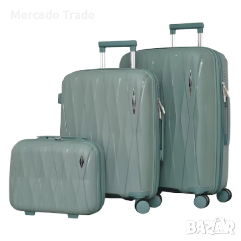 Комплект куфари и чанта Mercado Trade, 0606, Различни цветове, снимка 3 - Куфари - 52249876