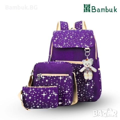Комплект раница ,,Звезди с мече”, снимка 3 - Раници - 52572170