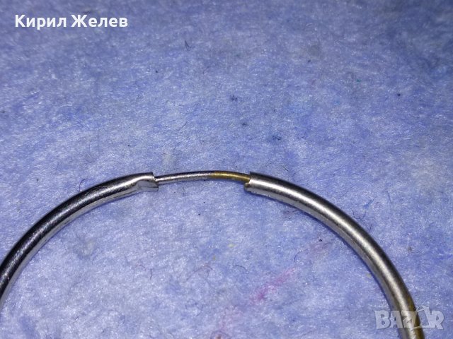 КЛАСИЧЕСКИ РЕТРО АРТ ОБЕЦИ ЕДНАТА СРЕБЪРНА СРЕБРО 925 ДРУГАТА е ПОСРЕБРЕНА БЛАГОРОДНА СТОМАНА 13905, снимка 6 - Обеци - 40921532
