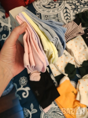 53 чифта памучни маркови чорапи, снимка 7 - Дамски чорапи - 51552574