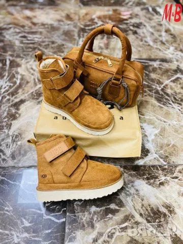 дамски комплект боти и чанта UGG , снимка 1 - Дамски боти - 48290900