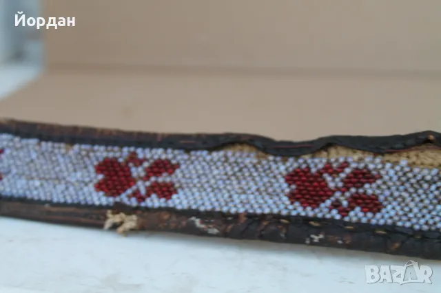 Колан с мъниста и кожа за народна носия, снимка 8 - Антикварни и старинни предмети - 50209863