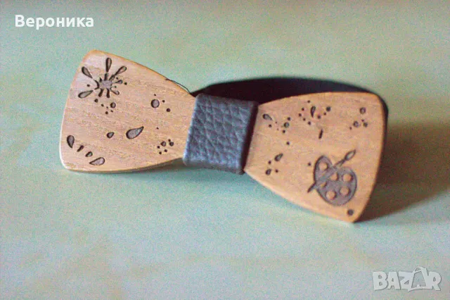 Дървена папионка - ръчно изработена, снимка 1