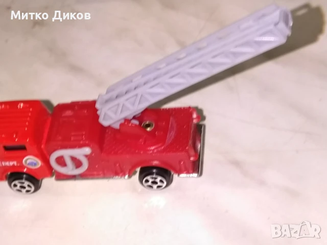 Метална количка пожарна , снимка 3 - Колекции - 51106768