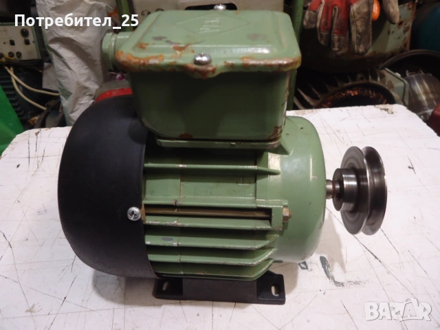 Трифазен ел.мотор 0,25KW - 1350 об/м., снимка 4 - Електродвигатели - 53579198