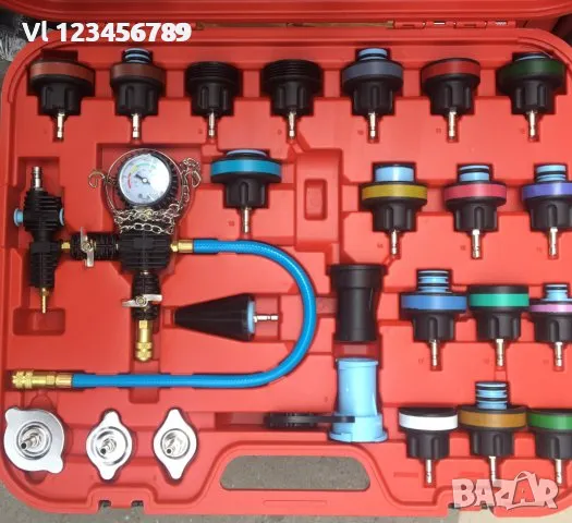 Тестер STAHLMEYER -налягане в охладителна система -28 части, снимка 4 - Други инструменти - 48002817