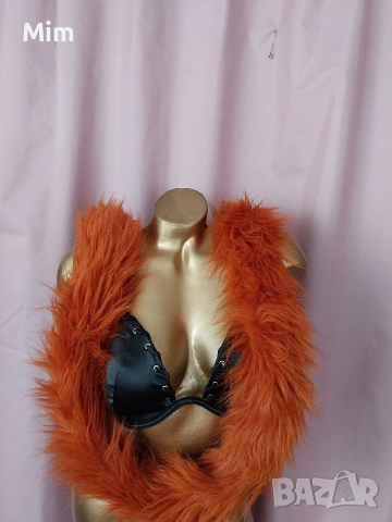 Дамски,зимни кожени шалове и яки, снимка 3 - Шалове - 52591974