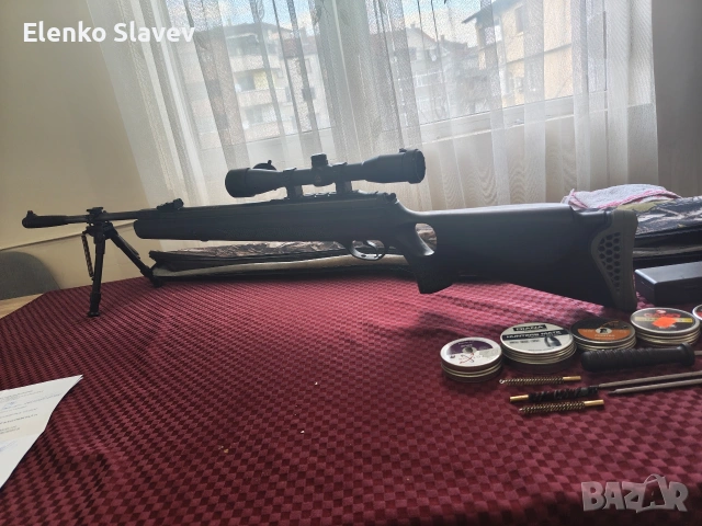 Въздушна пушка Hutsan Grizzly 125 5.5 със всички артикули към нея и въздушно нутало, снимка 7 - Въздушно оръжие - 53434373