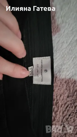 Черни дънки French connection р-р М, обувани веднъж, снимка 3 - Дънки - 48704520