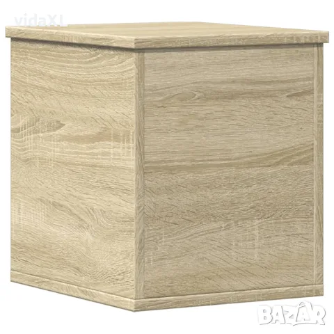 vidaXL Кутия за съхранение дъб сонома 30x35x35 см инженерно дърво