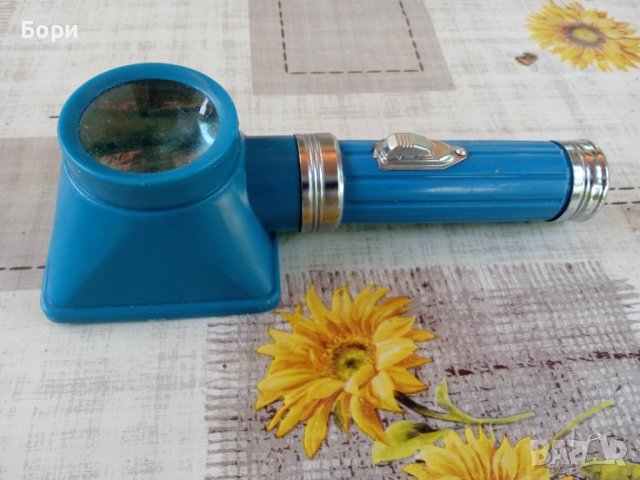 Стара лупа с подсветка/крушка /3, снимка 8 - Други ценни предмети - 41353215