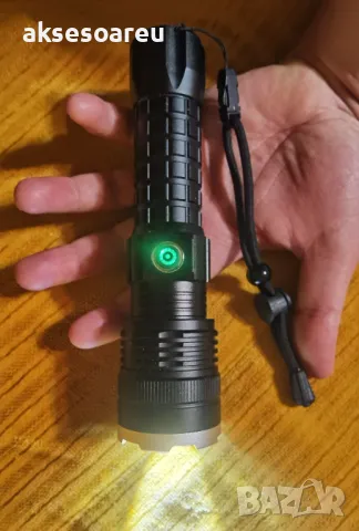 Регулируем Високопроизводителен Нов P90 Super Light акумулаторен фенер прожектор осветление риболов, снимка 2 - Оборудване и аксесоари за оръжия - 50265895