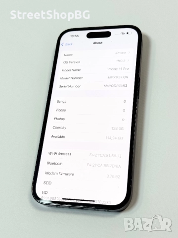 Apple iPhone 14 Pro 88% BH 128GB  - Space Black, снимка 6 - Apple iPhone - 51709882