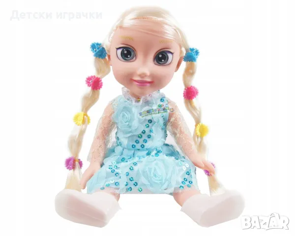 Кукла Елза със светеща коса музикална 