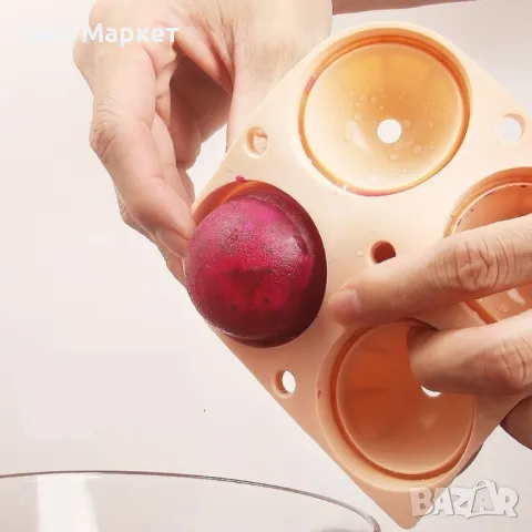 Силиконови формички за лед с форма на четири големи топки, снимка 5 - Други - 49213378