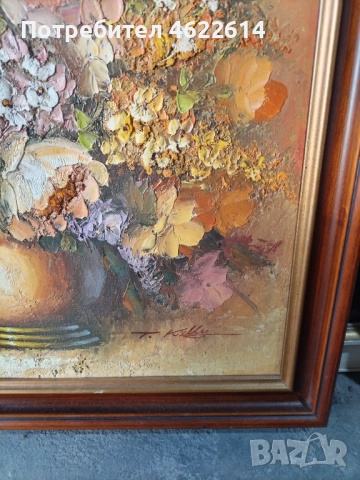 ПРЕКРАСНА АВТОРСКА КАРТИНА МАСЛЕНИ БОИ ВЪРХУ ПЛАТНО. , снимка 3 - Картини - 52641835