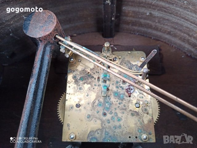 Оригинален стар каминен настолен часовник Механичен каминен часовник, снимка 7 - Антикварни и старинни предмети - 35934036