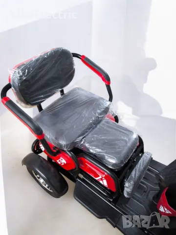 Електрическа триместна триколка blueElectric C1 1800W | 48V | 24Ah | RACING RED, снимка 10 - Мотоциклети и мототехника - 49745536