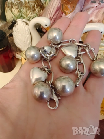  Масивна сребърна гривна  разпродажба , снимка 3 - Гривни - 19375086