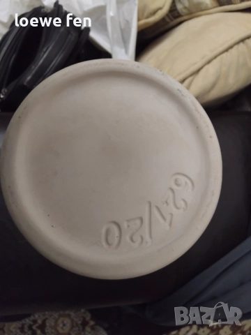 Красива ваза...бяла керамика порцелан - 20 см, снимка 6 - Вази - 52370999