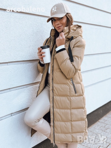 Дамско зимно ватирано яке с качулка MENSI, 3цвята , снимка 4 - Палта, манта - 52502285